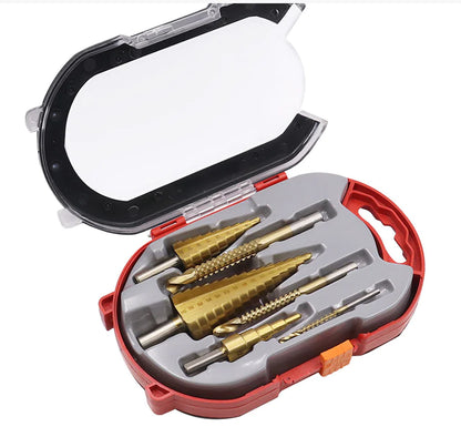 Step Drill Groove Saw Set (6 Pieces)_Juego de sierras ranuradoras con broca escalonada (6 piezas)